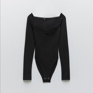 Zara Sweetheart Neckline Bodysuit